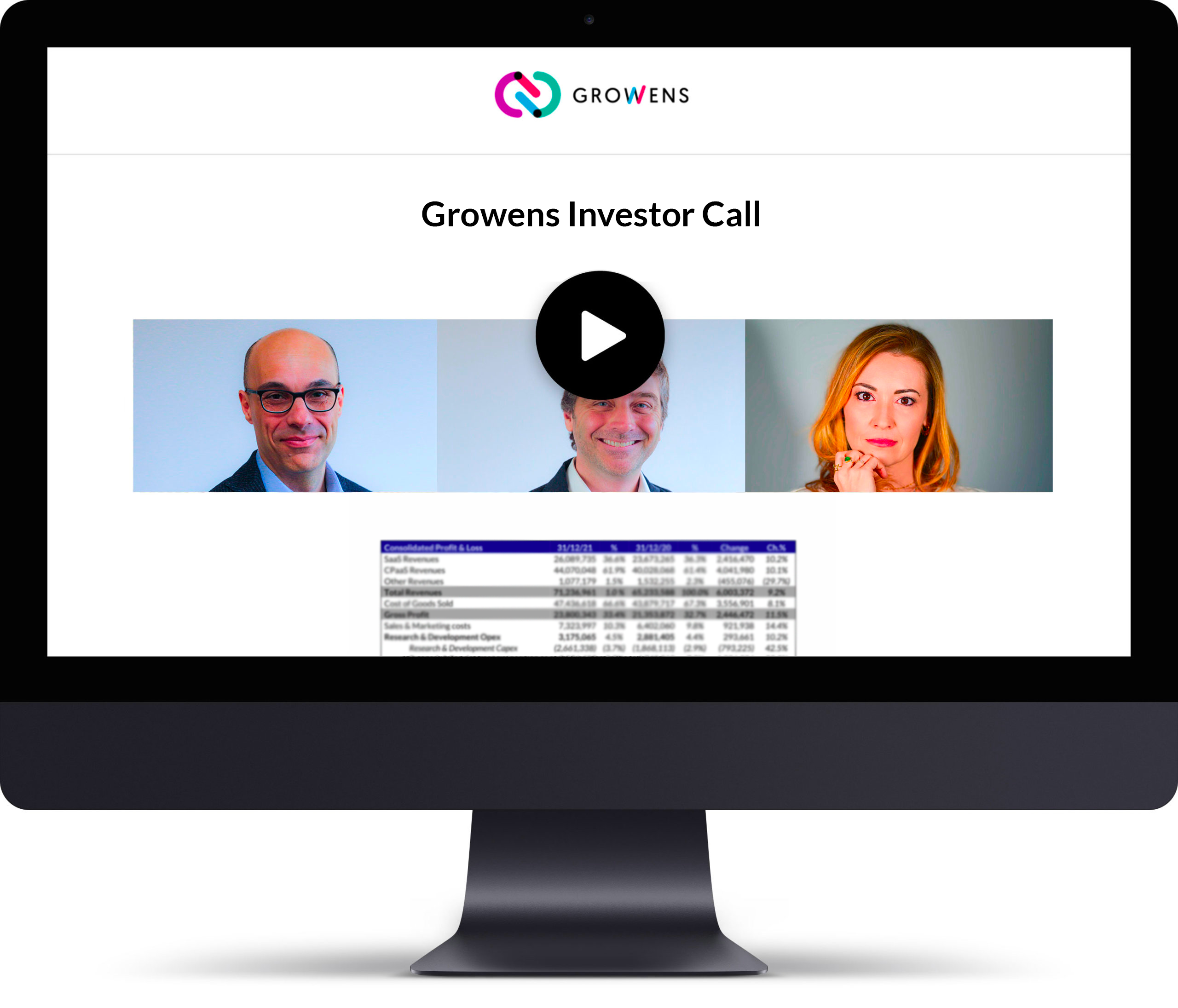 Growens Investors Call